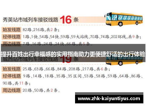 提升百姓出行幸福感的实用指南助力更便捷舒适的出行体验