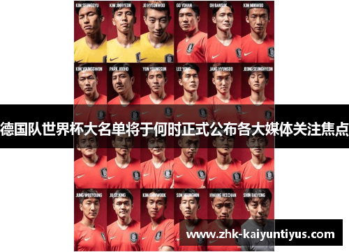 德国队世界杯大名单将于何时正式公布各大媒体关注焦点
